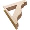 Ekena Millwork 8-in W x 34-in D x 40-in H Funston Block Rough Cedar Woodgrain TimberThane Outlooker, Primed Tan OUTUR080X34X40FST44RCPR - alternate 3